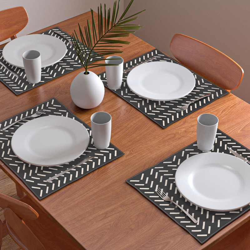 Cotton Chevron Rectangle Placemat