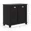 Armoire à linge double inclinable, armoire de rangement pour salle de bain avec panier à 2 compartiments, armoire de plancher moderne pour salle de bain