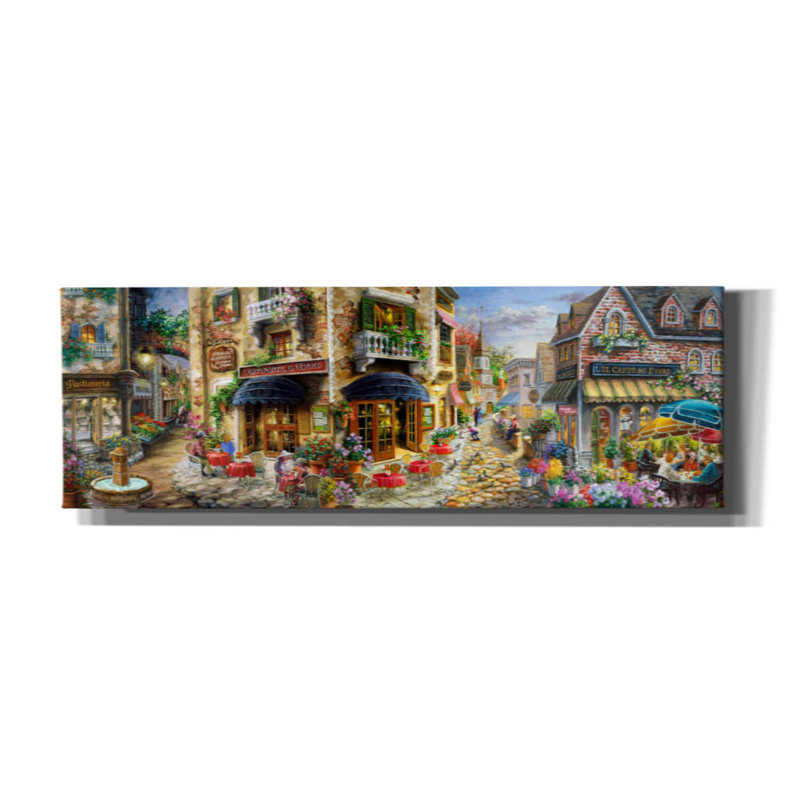 Red Barrel Studio® «Late Af après-midi en Italie» par Nicky Boehme, toile murale ar, H 12 po x l 36 po x P 1,5 po