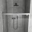 48 po X P 75 po H Porte de douche à cadre coulissant double avec verre transparent-109326778