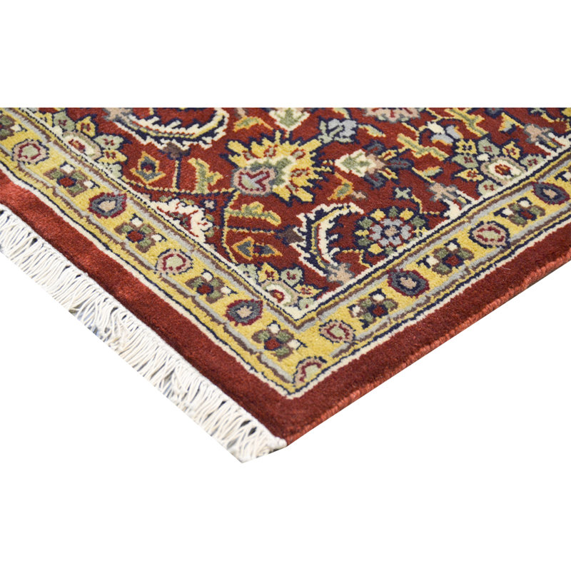 Damask Area Rug in Navy, Rectangle 4' x 6'