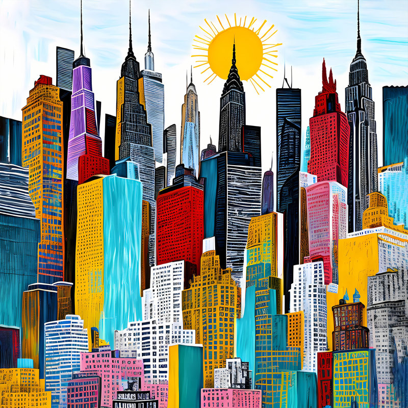 Metropolitan Sunshine II, 48" H x 48" W
