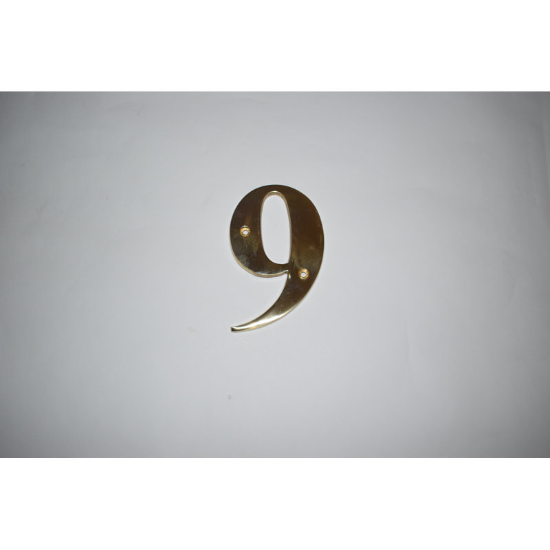 Sarang 19cm H Metal House Number, 9