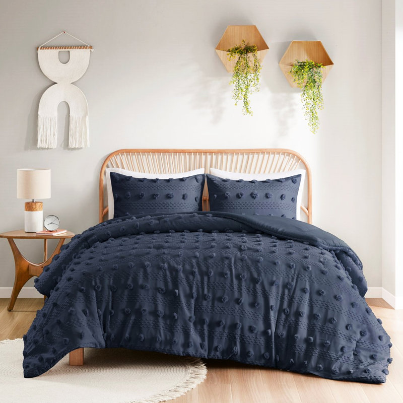 Proof Comforter Full/queen, Navy Full/queen , Navy,, Navy, Full Comforter + 2 Shams