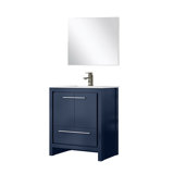 Lafarre 30" W x 20" D Single Vanity, 28" Mirror & Gun Metal Faucet