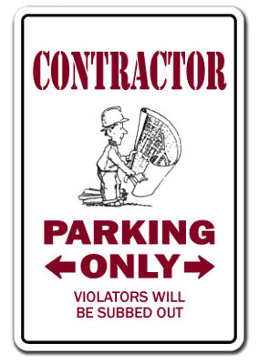 Contractor Parking Decal