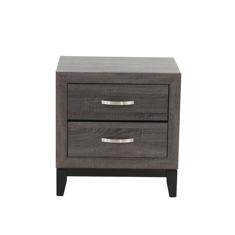 Table de chevet 1 pièce, Gris