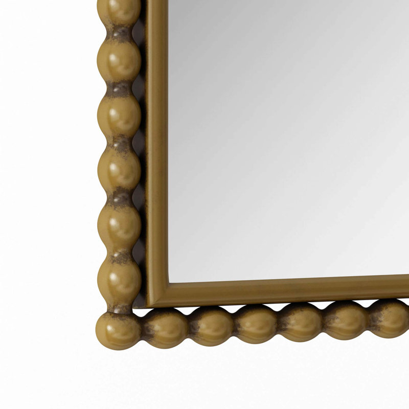 Miroir de coiffeuse en fer, Doré