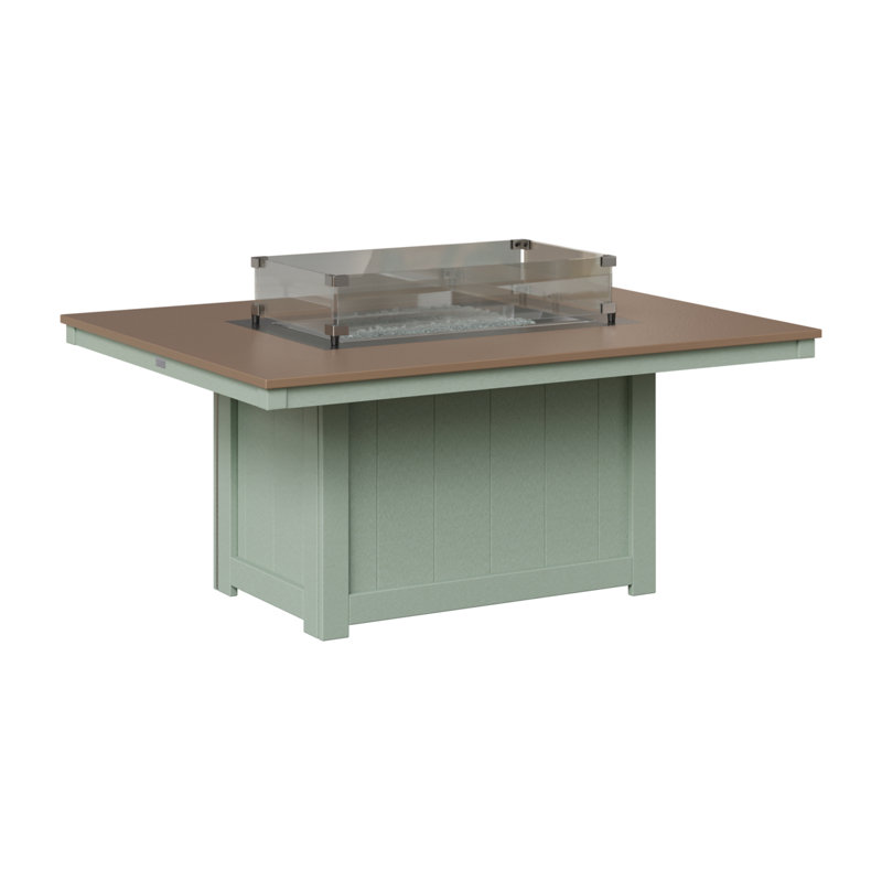 Foyer de table rectangulaire Berlin Gardens Donoma, Bronze martelé avec base écume de mer