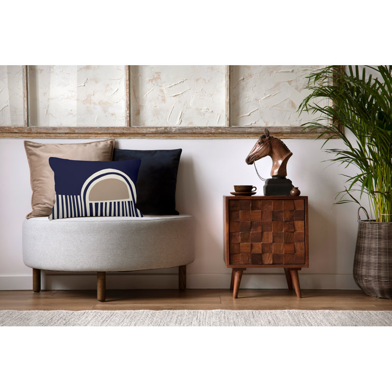 Polyester / Mélange de polyester Housse de coussin rectangulaire intérieure / extérieure lombaire et insert