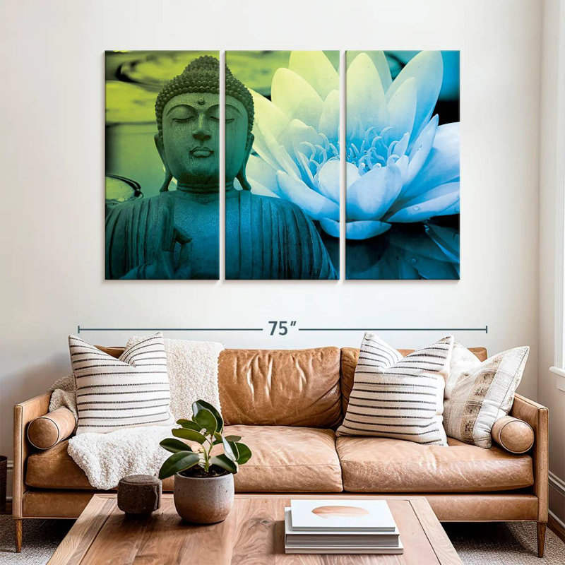 Bouddha Adella, méditation, lotus, H 42 po x l 65 po