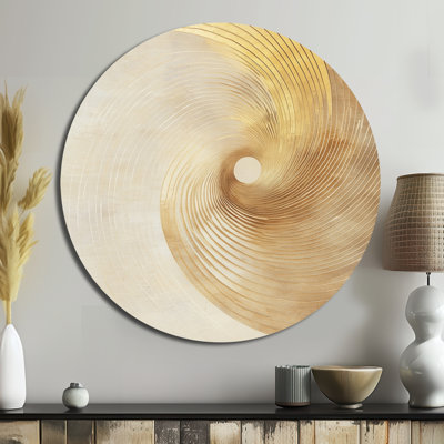 Imona - Abstract Spirals Round Metal Wall Decor