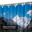 Rideau de douche Snowy Mountain Valley-907889327