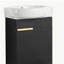 Lavabo de salle de bain avec lavabo, 16 pouces, convient aux petites salles de bain-120406480