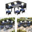 Ensemble de mobilier d'extérieur pour petit espace 7 pièces, ensemble de mobilier de jardin, coussin de siège imperméable, table en verre, peu encombrant, convient à la cour-2121667975