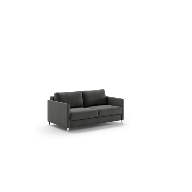 Elfin Loveseat Sleeper, 33.5" H x 64.25" W x 39" D, Black