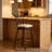 Wooden Upholstery Barstool, Set Of 2-528216185-528216186