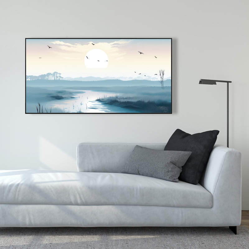 The marsh - 24"x48" Framed canvas