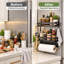 Solid Wood Cabinet Shelving Rack