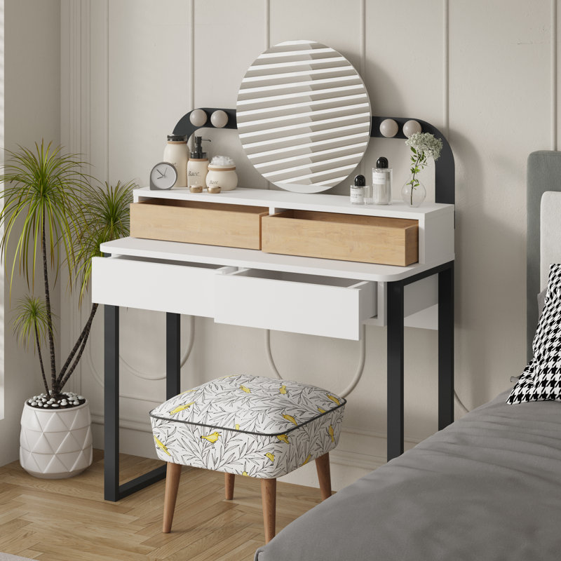 Dressing Table, White Sapphire Oak