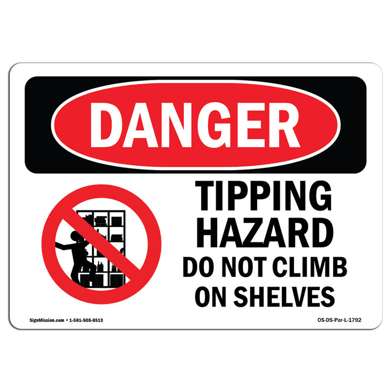 Danger Sign, 18" H x 24" W x 0.1" D