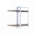 Libby Chrome Finish Bookshelf