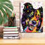 «Border Collie 1» par Dean Russo, estampe numérique sur toile-1052119086