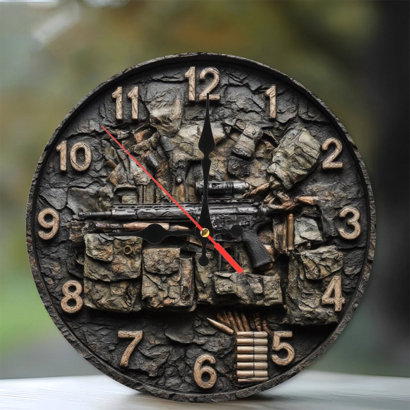 Horloge tactique avec fusil