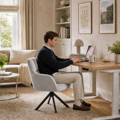 Largo Office Chair Upholstery Swivel Home Office Chair Ergonomic Desk Chair