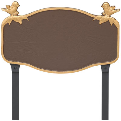 Chickadee Address Sign Plaque with Lawn Stakes