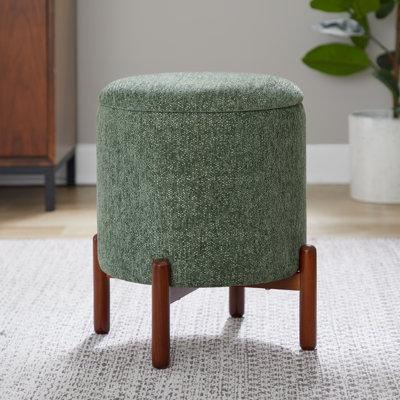 Greely Wood Storage Ottoman