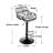 Danyu Swivel Upholstered Adjustable Height Counter Stool with Metal Frame-2012596161