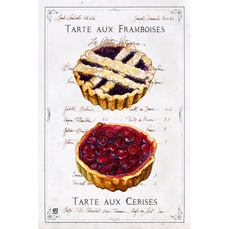 Cherry And Raspberry Tarts, 122cm H x 81cm W
