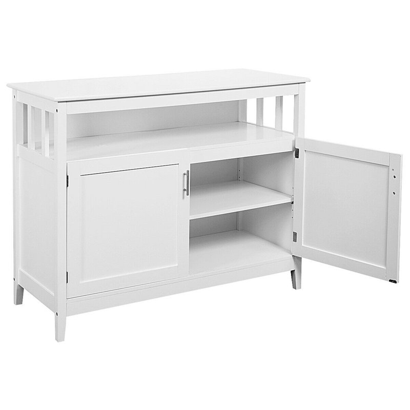Table buffet en bois Bellbrook, Blanc