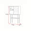Commode d'appoint de style minimaliste italien