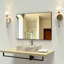 Miroir mural 36 po x 24 po noir avec cadre en aluminium léger - Facile à installer dans la chambre à coucher, la salle de bain, l'entrée 36X24 pouces, moderne et polyvalent pour la décoration du salon-46081261