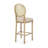 Charming Bar Stools With Intricate Carved Legs And Circular Backs, Offering Style And Comfort
