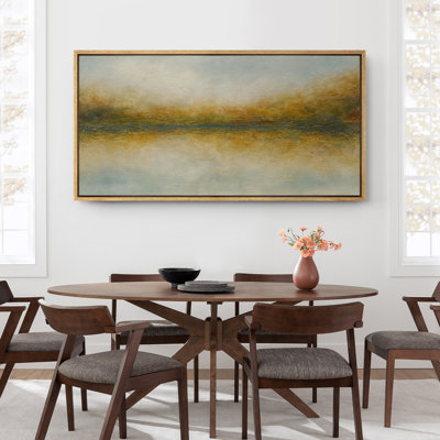 Grande impression sur toile encadrée, impression de paysage abstrait pour la décoration intérieure moderne