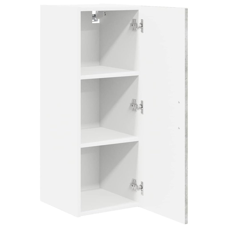 Vidaxl Kitchen Cabinet With Shelf 2 Pcs Concrete Grey 30 X 31 X 80 Cm, Concrete Grey