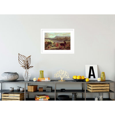 Ovid in Exile by Eugène Delacroix -Framed Giclee Print