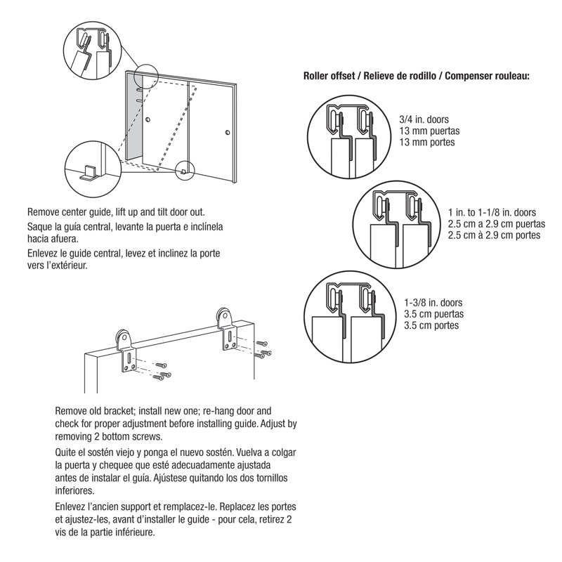 Sliding Closet Door Roller Kit (1 Pair)