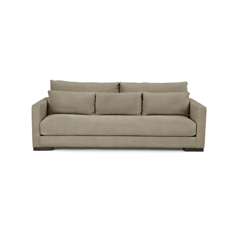 Leon Sofa, Wenge, Peacock Polyester