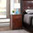 Modern Nightstand, Nightstand with 1 Drawer 1 Door-1620691708