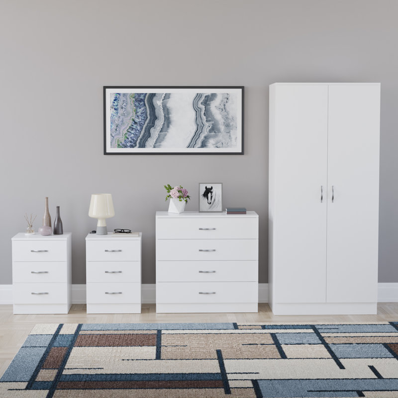 Maybery Piece Bedroom Set, White