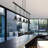 Suspenders 5 - Light Satin Black LED Kitchen Island Pendant