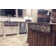 33" Hammered Copper Apron Front Single Basin Kitchen Sink w/ Scroll Design and Nickel Background