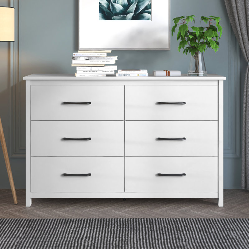 Allysyn 6 Drawer Dresser, White