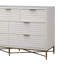 Commode double 7 tiroirs Anketell Honeycomb