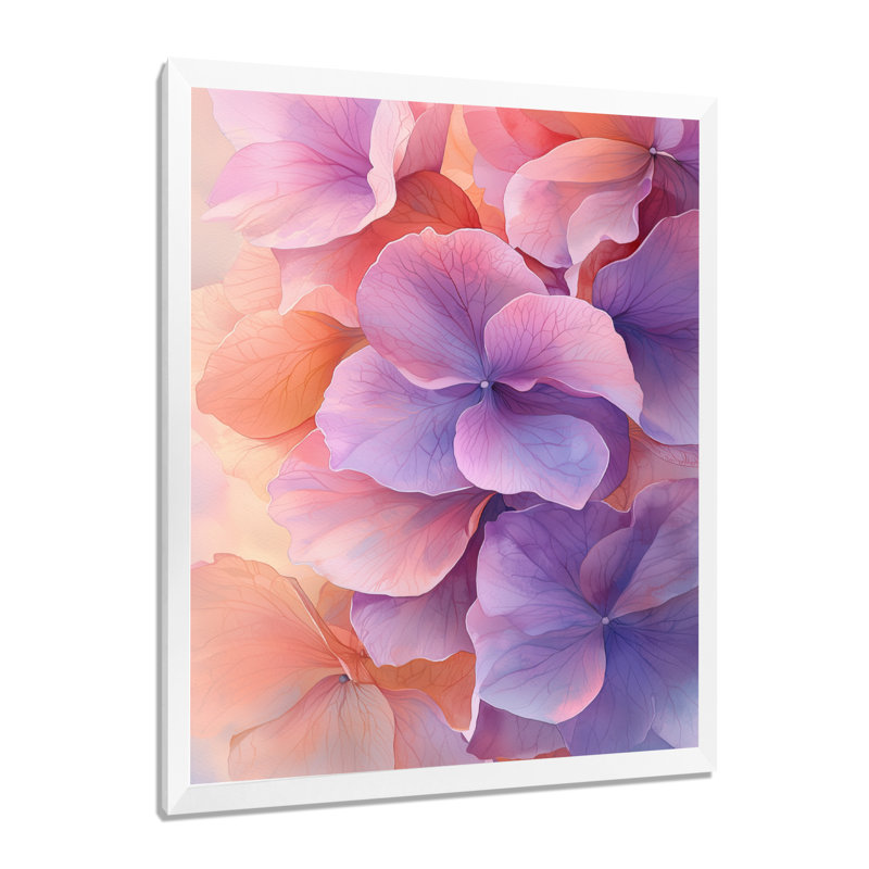 Halstead - Floral Canvas Prints, H 44 po x l 34 po, Picture Framed, Blanc