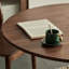 Table de salle à manger ronde en bois de noyer noir-105290465